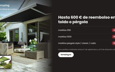 Cashback Markilux 2026: hasta 600 € de reembolso en toldos y pérgolas